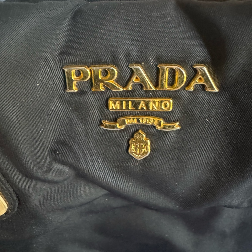 Prada Black and Gold tessuto Handbag. - Picture 4 of 7
